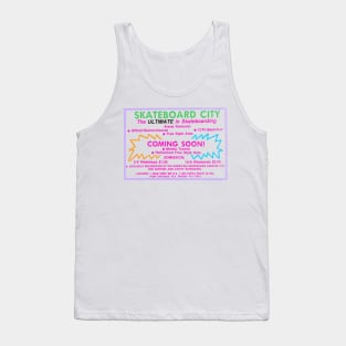 Vintage Skateboard City - America's First Ever Skate Park Tank Top